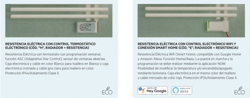 RADIADOR TOALLERO ELECTRICO FUNKY IRSAP
